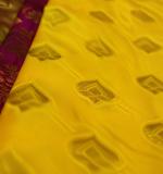 Handloom Pure Cotton Pallu Design Tangail Saree Pink&Yellow