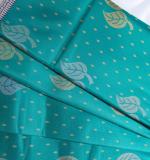 Woven tamilnadu Cotton Soft  Saree (Blue & Dark Pink)