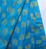 Woven tamilnadu Cotton Soft  Saree (Blue & Dark Pink)