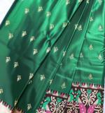 :   Woven  Cotton Soft  Saree New 2025 (Green&Myrun)