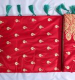 Woven  Cotton Soft  Saree New 2025 (Red&Blue ) MH