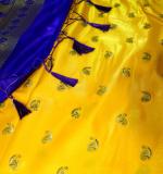 BANARASI Paithani Art Silk Saree (Yellow)