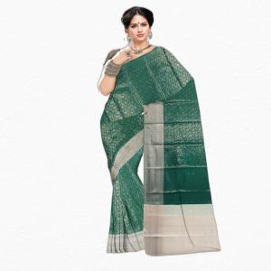 :  Resham   Banarsi  Saree  (Grey)