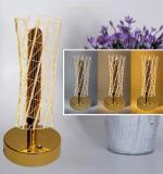 Crystal Table Lamp,Mettalic Gold,Touch Control,3 in 1 LED Light