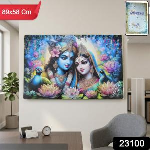 Premium Radha Krishna Decorative Wall Frame Painting