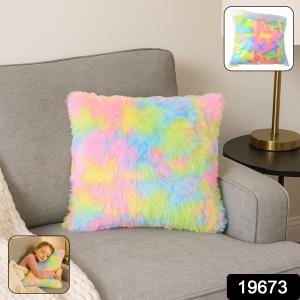 Soft Plush Multicolor Rainbow Cushion Pillow