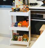 Plastic Serving Trolley Kitchen Bar Cart For Bar Living Room
