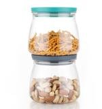 Matka Shaped Jar With Air Tight Leak Proof Lid (Multicolour) (Set Of 6) (900ml)