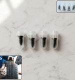 Car Biketire Puncture Repair Nail Screw (4 Pc Black)