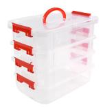 4-layer Transparent Multipurpose Plastic Storage Box