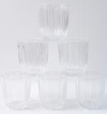 Premium Transparent Glass Tumbler Set (256ml 6 Pc)