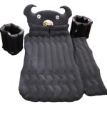 Car Air Mattress With Black Monster Pillow And Cushions For Kids And Adults (1 Set)
