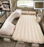 Portable Car Air Mattress Bed Set With Pump Pillows Inflatable (Beige)