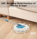 360 Degree Spin Mop Bucket Set With Adjustable Stainless Steel Handle