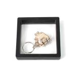 Nail Clipper Keychain With 3d Floating Frame Display Case (1 Set)