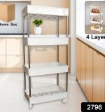 4 Layer Kitchen Rack For Holding And Placing Types Of Things