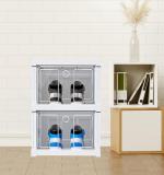 Stackable Multifunctional Storage For Clothes Foldable Drawer Shelf Basket Utility Cart Rack Storage Organizer Cart For Kitchen Pantry Closet Bedroom Bathroom Laundry (2 Layer 1 Pc)