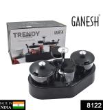 Ganesh Rendy Condiment Set For Kitchen Transparent Jar For Easy To Access Spice 1 Piece Spice Set (Plastic)