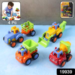 Funwoods Construction Vehicle Toy Set For Kids (4 Pc)