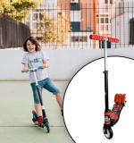 Basic Kids Ride On Leg Push Scooter For Boys And Girls (4 - 8 Years Old Kids) Foldable Scooter Cycle With Height Adjustment For Boys And Girls Multicolor (1 Pc 3 Wheel)