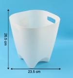 Modern Plastic Dustbin Waste Paper Basket - (4 Pc)