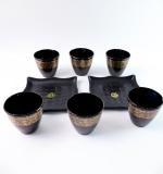2 Bowl 6 Glass Snake Set ( 8 Pc Set )