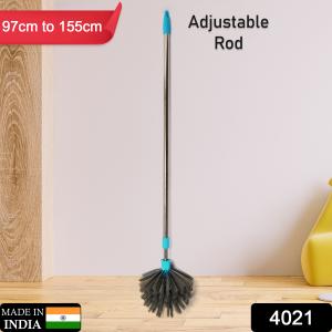 Cobweb Brush With Stainless Steel Strong Long Extendable Handle For Dusting Ceiling Cobweb