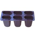 Plastic Ice Candy Maker Kulfi Maker Moulds Set With 6 Cups (Multicolour)