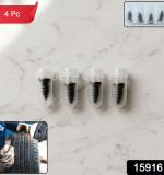 Car Biketire Puncture Repair Nail Screw (4 Pc Black)