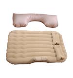 Car Air Mattress Bed Set With Inflatable Cushions And Pump -1 Set (Mix Design)