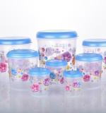 Air Tight Plastic Transparent Container Set (10000ml 7000ml 5000ml 3000ml 2000ml 1000ml 750ml 500ml)