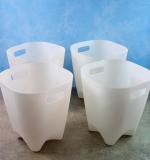 Modern Plastic Dustbin Waste Paper Basket - (4 Pc)