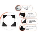 Adjustable Heavy-duty Fridge And Washing Machine Stand Base Trolley 50x50 Cm