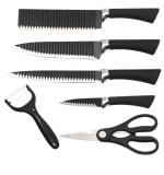 Stainless Steel Knife Set With Chef Peeler And Scissor (6 Pieces)