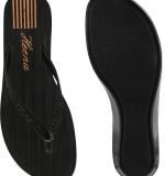 HEENAPLUS Women Heels Sandal (Black , 4)