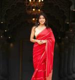 KPW 392 New Exclusive Classy Red Saree