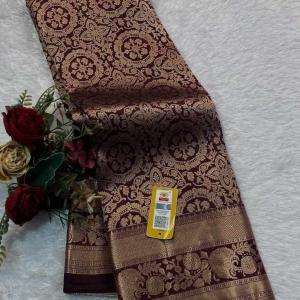 KPR 306 New Designer Gold Border Saree