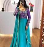Chinon Embroidery Thread Work Gown