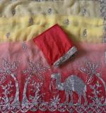 Beautiful Animal Gota Work Saree