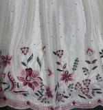 Chinon silk thread with Sequnce Off White Readymade Dress