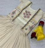 Pure Tissue Simmer Real Handwork and Read Diamond Work Crop Top Lehenga
