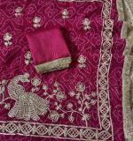 Mor Gota Work Saree