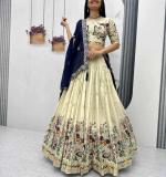 Pure Tissue Silk Wedding Wear Lehenga