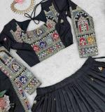 New Designer Party Wear Black Lehenga