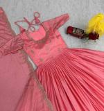 Heavy Embroidery Sequence Work Gown