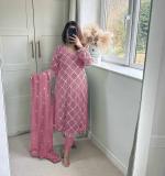 FOX GEORGETTE TOP AND PENT WITH DUPATTA