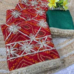 Star Gota Work Saree