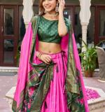 Silk Chaniya Choli Pink Colour