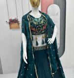 Heavy Embroidery Thread & Sequence Work Lehenga