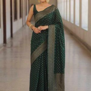 KPR 266 NEW SOFT LITCHI SILK CLOTH SAREE